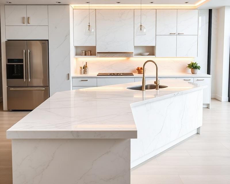 Luxury Kitchen Island by BlueStone Creations
