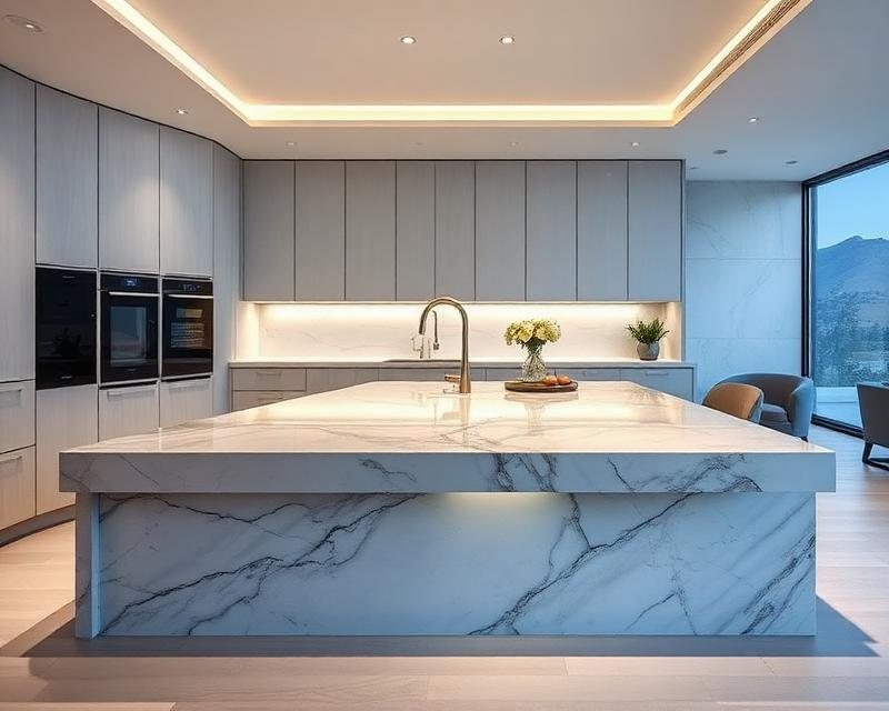 Custom Stone Kitchen by BlueStone Creations