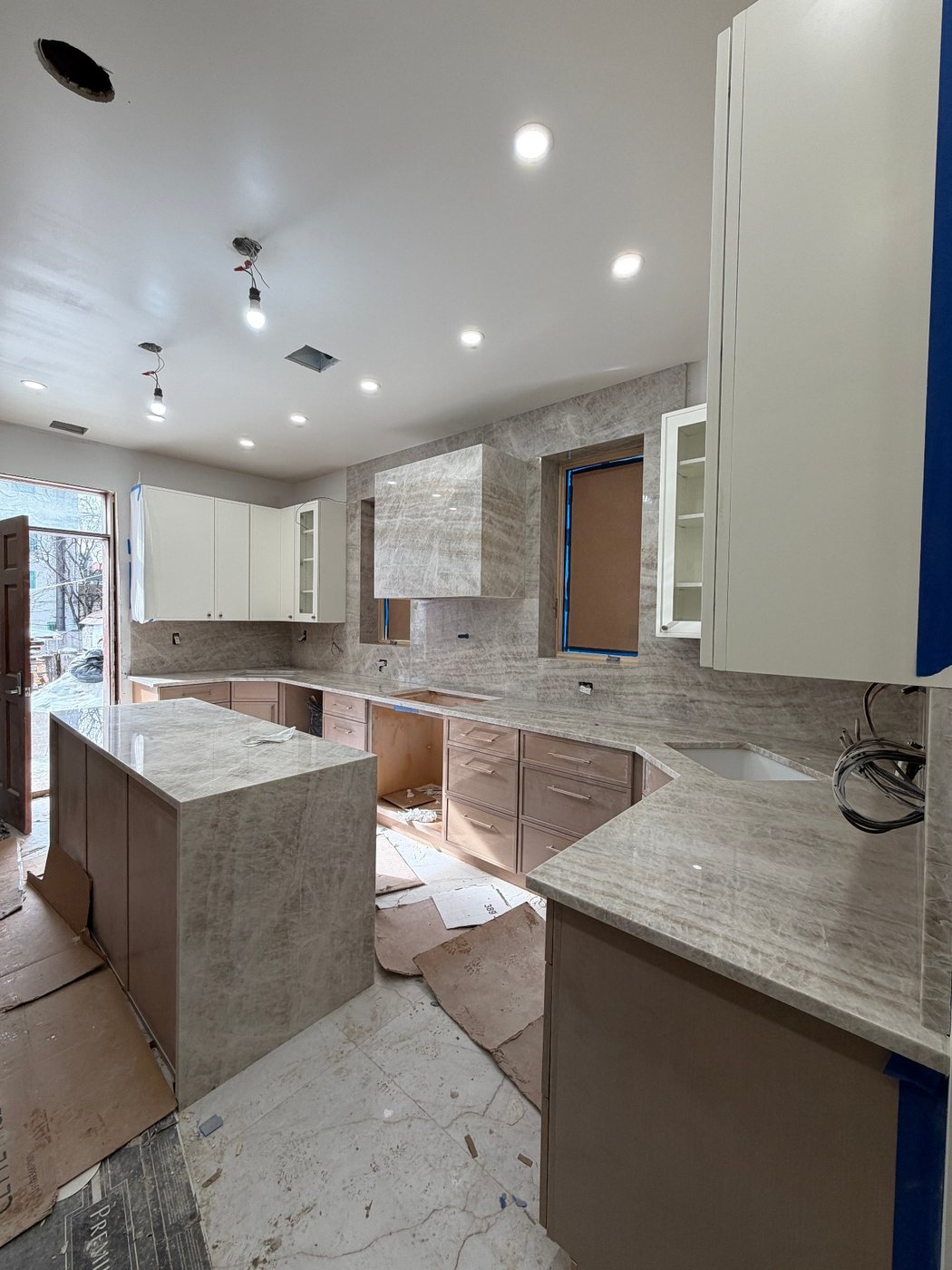 Quartzite Kitchen & Island by BlueStone Creations